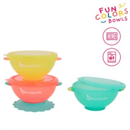 Lot de 3 funcolors bowls + couvercles