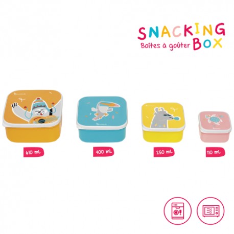 snacking box X 4