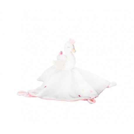 Doudou mouchoir Baby Swan