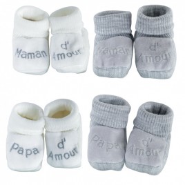 Chaussons Maman Papa d`amour