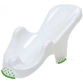 Transat de bain blanc vert