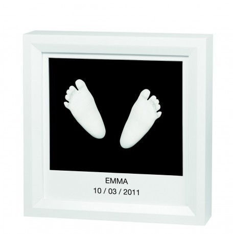 Baby art window sculpture frame blanc-noir