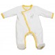 Pyjama velours blanc/gris - 1 Mois - Babyfan