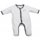 Pyjama velours blanc/gris - 3Mois - Babyfan